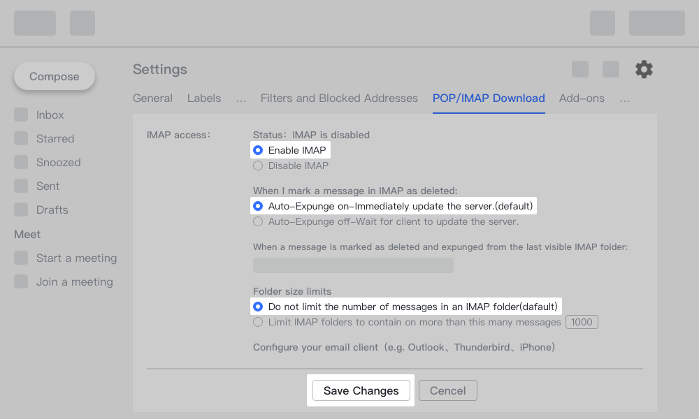 Email How to quickly enable IMAP?(163 Mail)