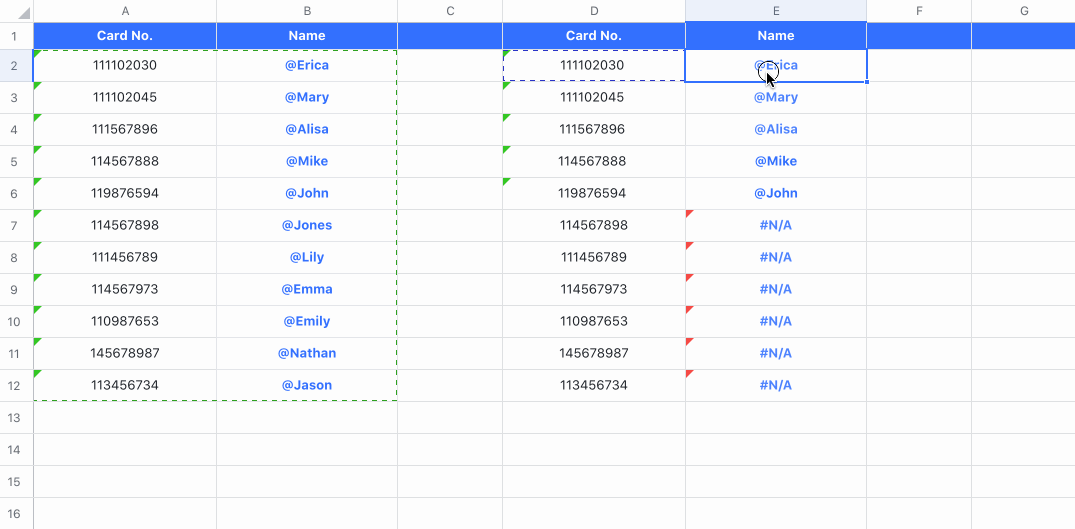 Faq シートで Vlookup 関数を使用して結果が見つからないのはなぜですか