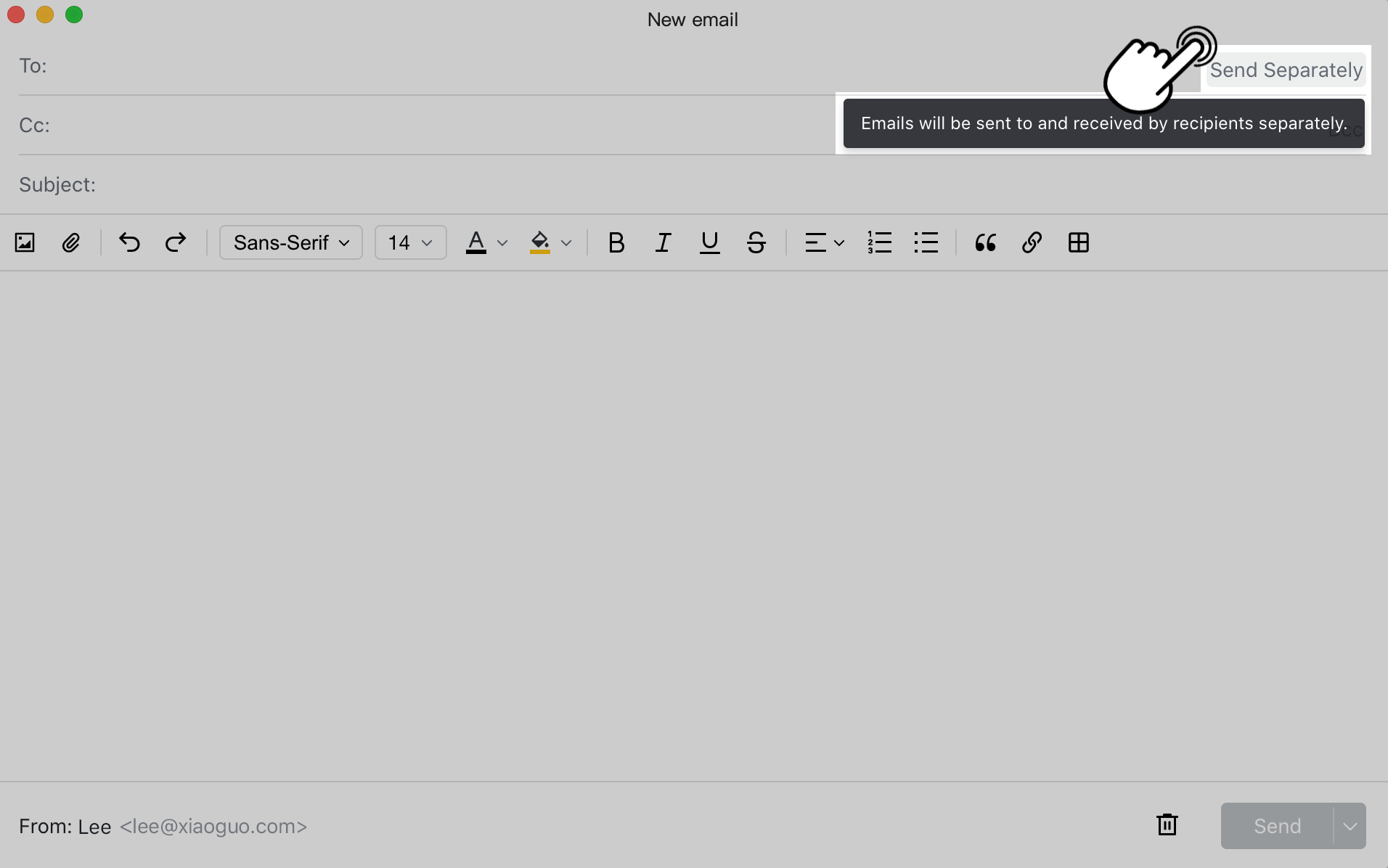 Email Send separate emails