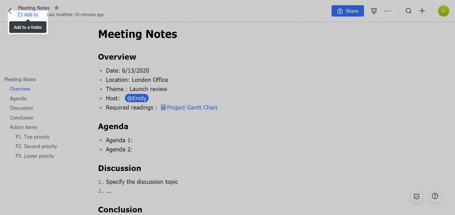 Docs How do I move files or folders?